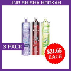 JNR SHISHA HOOKAH – 12000 PUFFS – 3 PACK