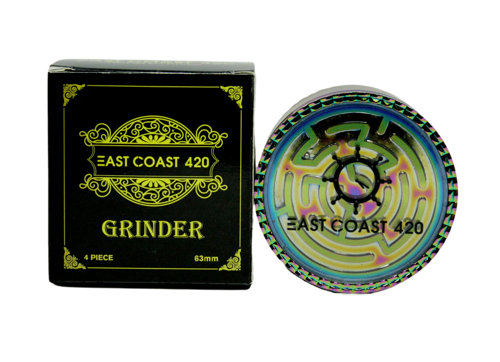 EC420 Maze 65mm 4-Piece Grinder - Purple - Image 3