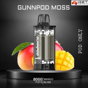 GUNNPOD MOSS – MANGO BLISS – 8000 PUFFS – POD ONLY