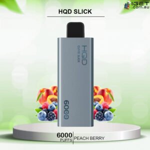 HQD SLICK PEACH BERRY  – 6000 PUFFS