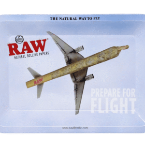 RAW Metal Rolling Tray - 7" x 5" - Flying High