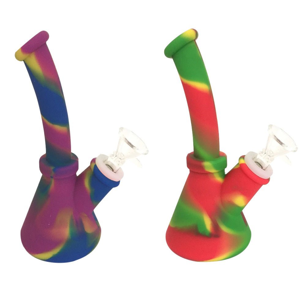 6.5"Silicone Bong w/ Glass Bowl