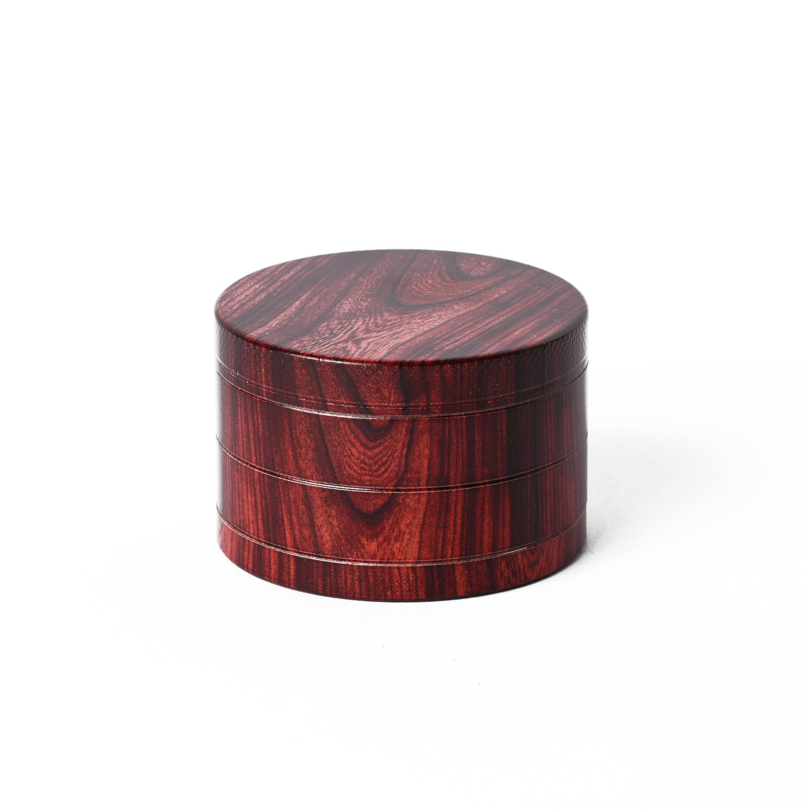 60MM ROSEWOOD LOOK, 4PC METAL HERB GRINDER