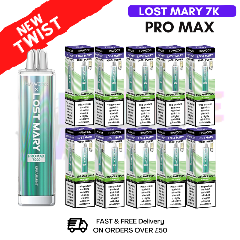 SpearMint Lost Mary Pro Max 7K Box Of 10