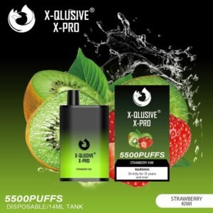 X-QLUSIVE X-PRO STRAWBERRY KIWI – 5500 PUFFS