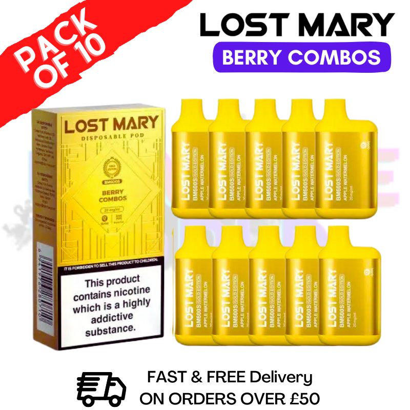 Berry Combos - Lost Mary GOLD Box of 10