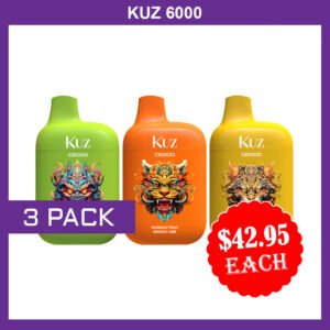 KUZ – 6000 PUFFS – 3 PACK