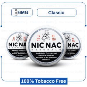 Nic Nac Classic 6mg Nicotine Pouches – 5 Cans