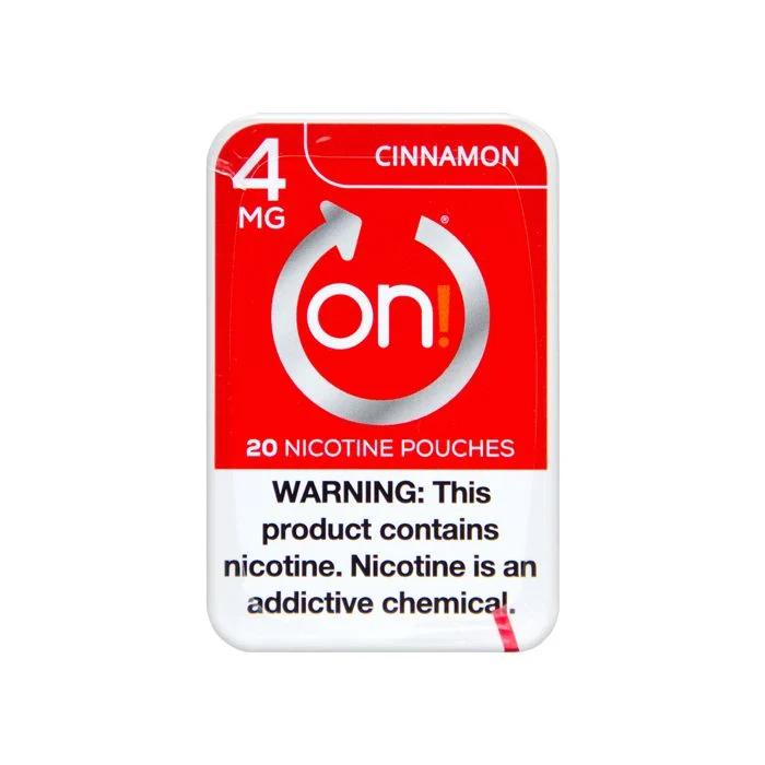ON! 4MG CINNAMON MINI DRY NICOTINE POUCHES